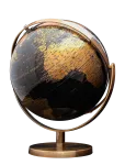 Luckies Of London - World Tour Globe - Portselankujud ja skulptuurid - &Oslash; 20 CM