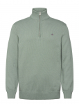 GANT - Cotton Knit Half-Zip Sweater - Poolpika lukuga džemprid - XXXL