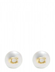 Coach Accessories - Coach Signature Coin Pearl Stud Earrings - Needid - ONE SIZE