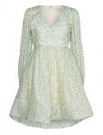 Malina - Estelle V-Neck Chiffon Mini Dress - L&uuml;hikesed kleidid - XS