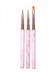 Le Mini Macaron - Nail Art Brush Trio - T&ouml;&ouml;riistad - ONE SIZE