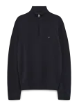 Tommy Hilfiger - Essential Cotton Zip Mock - Poolpika lukuga džemprid - S