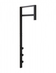 House Nordic - Isel - Clothes Rack, Metal, Black - Konksud ja nagid - ONE SIZE