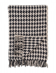 House Nordic - Hilla - Plaid, Black/Beige, 130X180 Cm - Tekid ja pleedid - 130X180CM