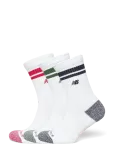 New Balance - Active Lifestyle Striped Crew Socks 3 Pack - Spordisokid - S