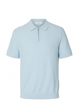 Selected - Slmcran Ss Knit Structure Zip Polo Noos - L&uuml;hikeste varrukatega - XL