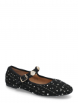Bianco - Bialilja Trimmed Mary Jane Textile - Baleriinad - 41