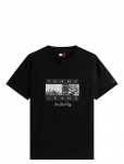 Tommy Jeans - Tjm Reg Photo Flag Ss Tee - L&uuml;hikeste varrukatega - S