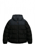 Superdry Sport - Colourblock Hooded Puffer Jkt - Polsterdatud jakid - XL