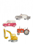 That's Mine - Wallsticker Heroes On Wheels - Seinakaunistused - ONE SIZE