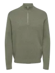 ONLY & SONS - Onsting Life Reg Half Zip Knit Noos - Poolpika lukuga džemprid - M