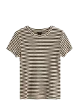 Lindex - Short-Sleeved Top - L&uuml;hikeste varrukatega - XS