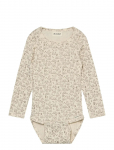 Minymo - Body Ls Aop Rib - Pikkade varrukatega bodid - 92