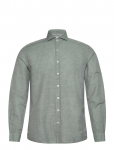 Lindbergh Black - 1927: Cotton/Lin Shirt Wf L/S - Vabaaja s&auml;rgid - XXL