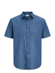 Jack & Jones - Jjesummer Linen Blend Shirt S/S Sn - L&uuml;hikeste varrukatega s&auml;rgid - XXL