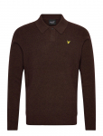 Lyle & Scott - Lambswool Blend Rugby Jumper - Pikkade varrukatega kootud polos&auml;rgid - M
