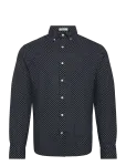 Gant - Reg Cotton Linen Print Shirt - Linased s&auml;rgid - XL