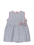 Boboli - Poplin Dress Striped For Baby -Bci - Varrukateta vabaajakleidid - 92