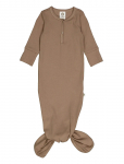 M&uuml;sli By Green Cotton - Rib L/S Knot Gown - &Ouml;&ouml;s&auml;rgid - 50