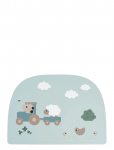 Done By Deer - Silicone Placemat Tiny Farm Blue - Lauamatid ja joogialused - 38X 26.5CM