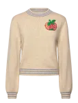 Stella Nova - Wool Sweater With Embroidered Apple - Džemprid - S