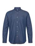 Morris - Light Denim Shirt-Slim Fit - Vabaaja s&auml;rgid - XS