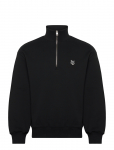 Maison Kitsune - Grey Fox Head Patch Comfort Half Zipped Sweatshirt - Dressipluusid - XXL
