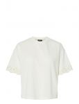 Pieces - Pcchilli Summer Ss Broderi Tee Jrs Bc - L&uuml;hikeste varrukatega - M