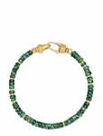 Nialaya - Dark Green Malachite Heishi Bracelet - K&auml;ev&otilde;rud - L