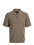 Jack & Jones - Jprblawilliam Structure Knit Polo Ss Sn - L&uuml;hikeste varrukatega kootud polos&auml;rgid - XXL