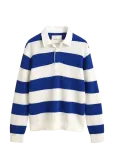 Gant - Striped Cotton Merino Rugger - Pikkade varrukatega kootud polos&auml;rgid - XXXL