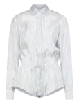 BETTTER - Lining Shirt Tie Bodysuit - Pikkade varrukatega - M