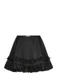 Ganni - Duchesse Nylon Mini Frill Skirt - L&uuml;hikesed seelikud - 40
