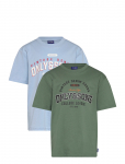 ONLY & SONS - Osjlenny Life Reg Print Tee Jrs 2-Pack - L&uuml;hikeste varrukatega - 134-140