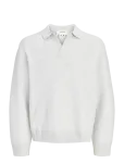 Jack & Jones - Jcolegacy Knit Split Neck Polo - Pikkade varrukatega kootud polos&auml;rgid - XXL