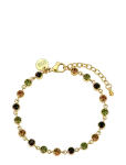 Bud To Rose - Lima Bracelet Green/Black/Gold - K&auml;eketid - ONE SIZE