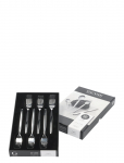Gense - Kagegaffel Twist 16 Cm 6 Stk. Blank St&aring;l - Kahvlid - L16CM