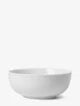 Lyngby Porcel&aelig;n - Rhombe Bowl &Oslash;15.5 Cm White - Hommikus&ouml;&ouml;gikausid - &Oslash; 15.5 CM