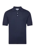 Davida Cashmere - Man Fine Knit Pique - L&uuml;hikeste varrukatega kootud polos&auml;rgid - S