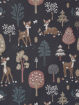 Majvillan - Wallpaper Golden Woods Deep Grey - Wallpapers - 1005X 53CM