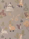 Majvillan - Wallpaper Deep Forest Mystic Grey - Wallpapers - 1005X 53CM