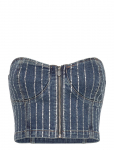 ABRAND - Academia Bustier Petra Diamante Mid Vintage Indigo - Varrukateta l&uuml;hikesed topid - L