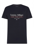 Tommy Hilfiger - Hilfiger Center Stack Tee - L&uuml;hikeste varrukatega - S