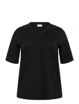 Kaffe Curve - Kcphoelina T-Shirt - L&uuml;hikeste varrukatega - XL