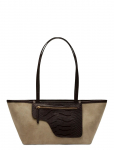 ATP Atelier - Gaiba Avena/Walnut Suede/Printed Lizard - Rihmaga kotid - ONE SIZE