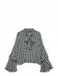 Vero Moda - Vmsia Ls Flounce Top Wvn Ga - Pikkade varrukatega - M