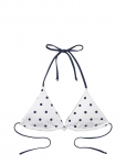 Panos Emporio - Galathea Polka Dot Reversible Top - Kolmnurksed bikiinitopid - 36