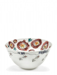 Serax - Serax Marni Midnight Flowers Serving Bowl M D22Cm Anemone Milk - Serveerimiskausid - &Oslash; 22 CM