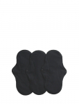Imse Vimse - Sanitary Pads Active Regular, Black 3-Pack - Menstuatsioonitooted - ONE SIZE