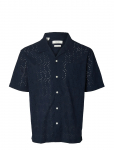 Selected - Slhrlxjax Broderie Ss Shirt - L&uuml;hikeste varrukatega s&auml;rgid - XXL